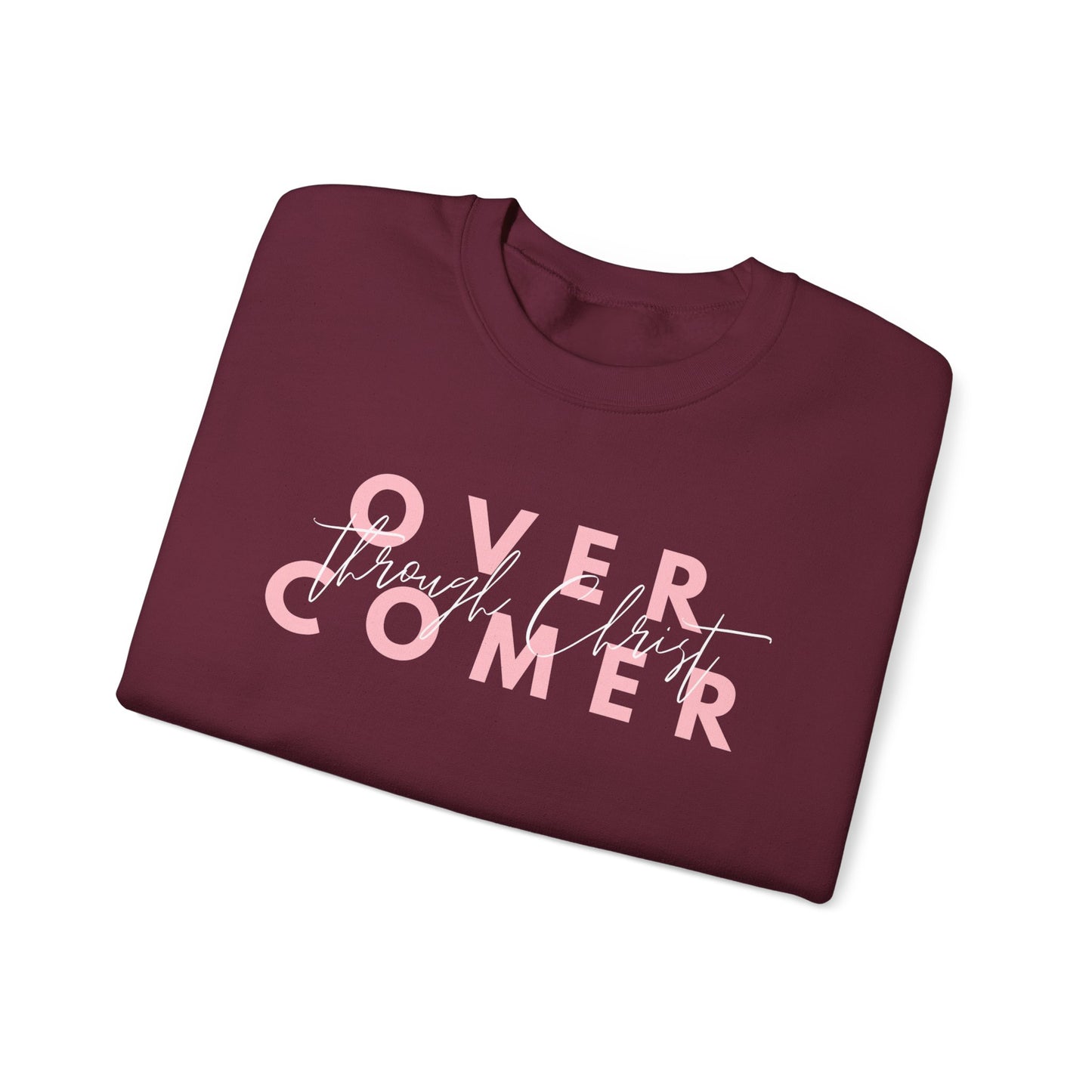 "OVERCOMER Through Christ" Sweatshirt